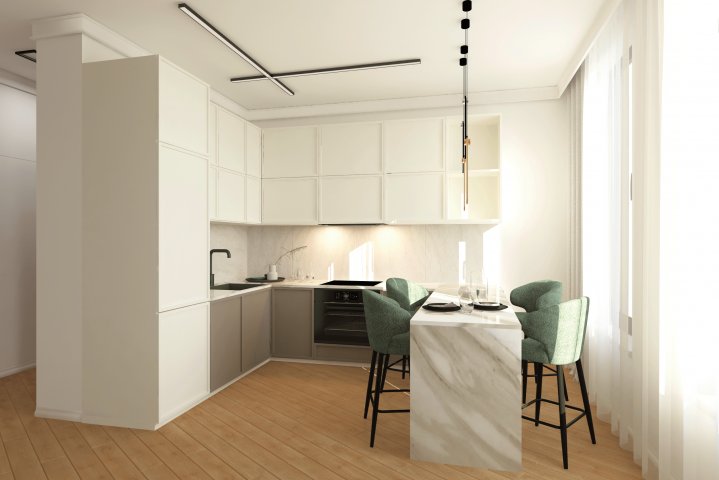 Визуализация интерьера кухни