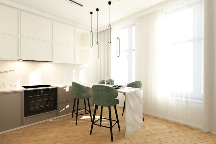 Визуализация интерьера кухни