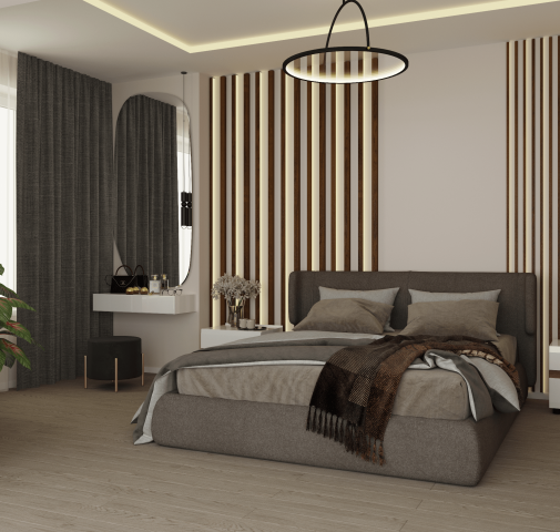 Визуализация интерьера спальни