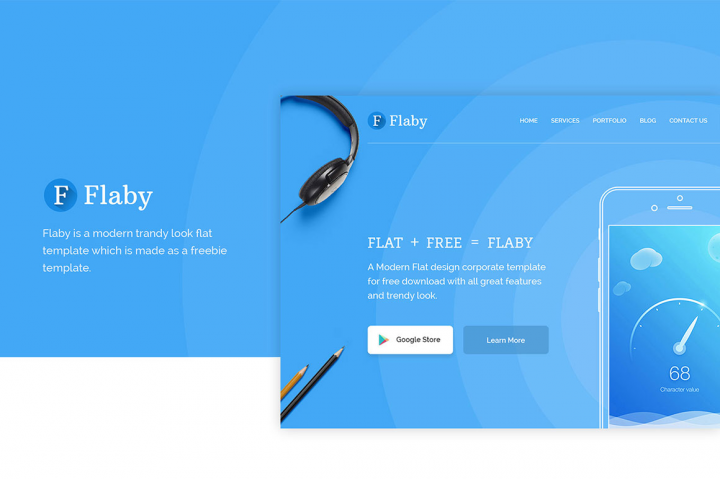 Landing page, Flaby