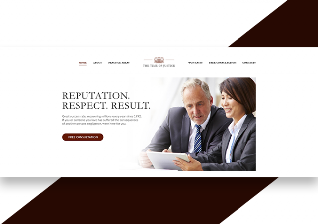 Сайт Юридической компании