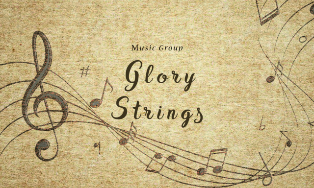 Визитка для музыкантов "Glory Strings"