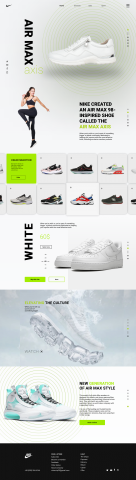 Дизайн для магазина кроссовок "Nike