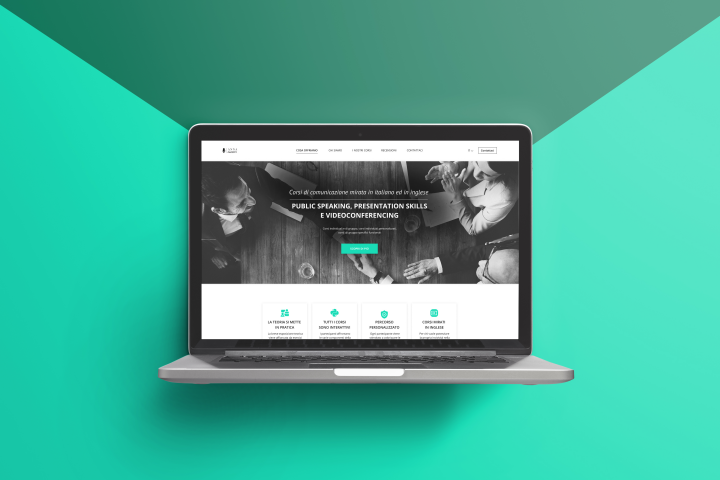 Дизайн Landing Page курсов Public Speaking