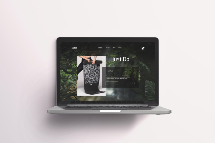 Дизайн главного экрана интернет магазина Eco Mat