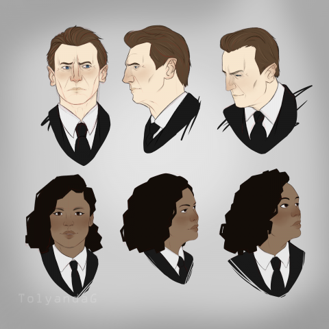 Men in black - High T and Agent M