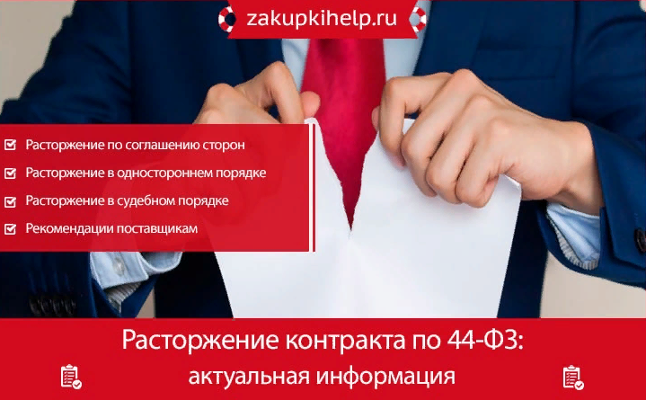 Статья "Расторжение контракта по 44-ФЗ"
