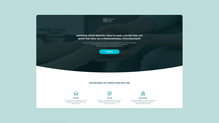 Landing page для врача-психолога + логотип