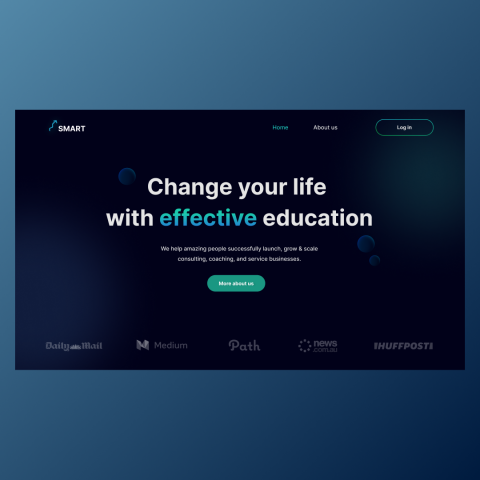 Landing Page для агенства SMART