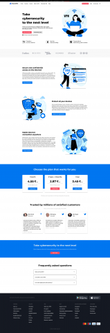 Сайт для VPN сервиса ProwVPN