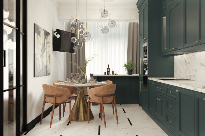 Кухня в стиле неоклассика