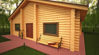 Дом из бруса.
