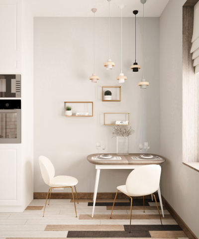 Дизайн-проект небольшой кухни