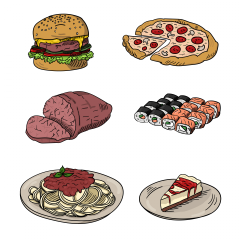 vector food