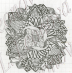 мандала-подсолнух