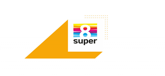 Логотип кинотеатра Super8 в Йошкар-Оле