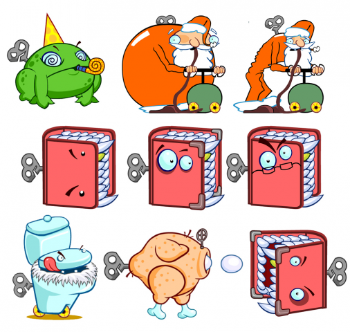 Концепция новых персонажей для игры.