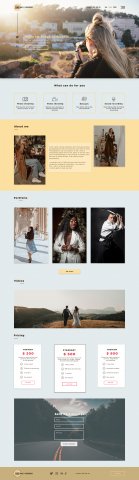 Сайт для фотографа "Say cheese"