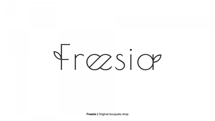Логотип цветочного магазина Freesia