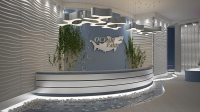 Дизайн проект интерьера входной зоны океанариума (ресепшн)