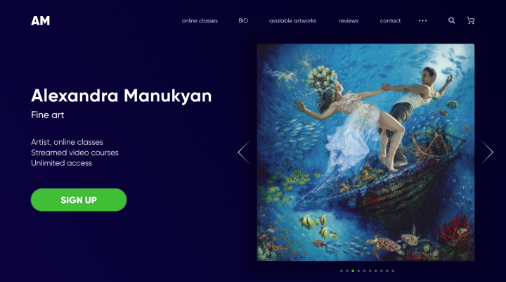 Александра Манукян_Сайт художницы