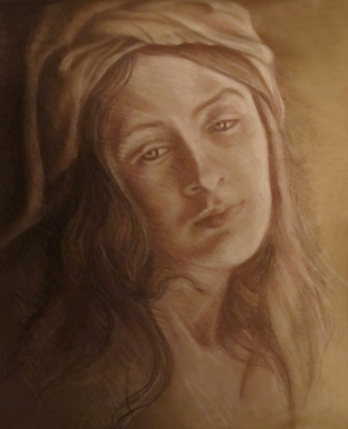 Девушка в платке