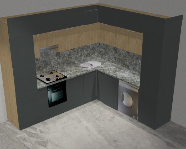 Кухонный гарнитур Двухярусный