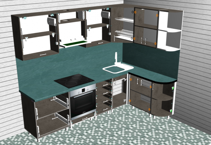 Кухонный гарнитур №100