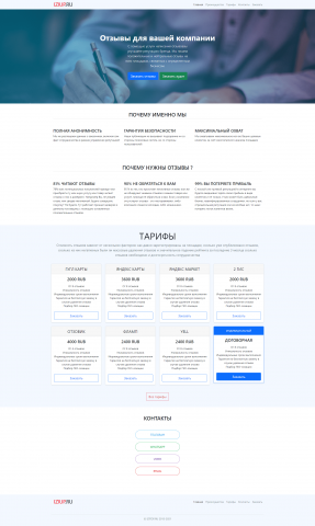 Сайт для SERM агенства вариант 1