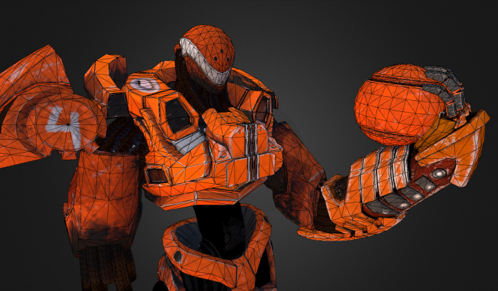 Low poly модель Football Syborg