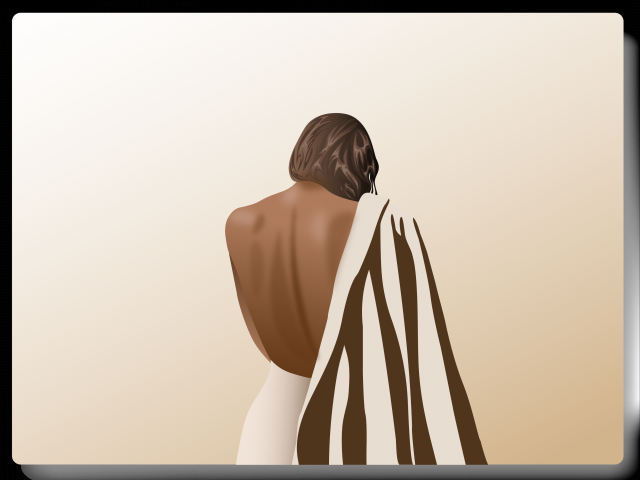 Woman`s back