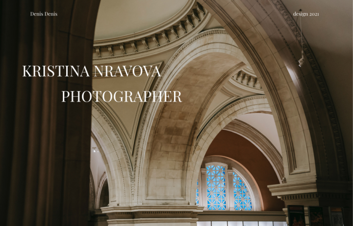 Сайт-портфолио для фотографа
