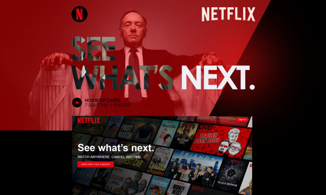 Реклама кинопортала NETFLIX