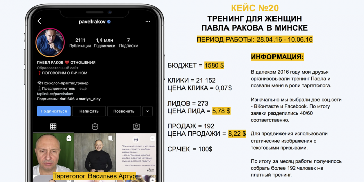 ТРЕНИНГ ДЛЯ ЖЕНЩИН ПАВЛА РАКОВА