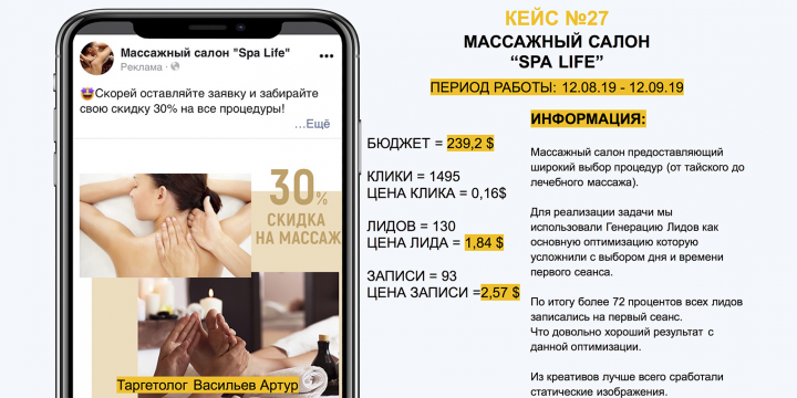 МАССАЖНЫЙ САЛОН “SPA LIFE”