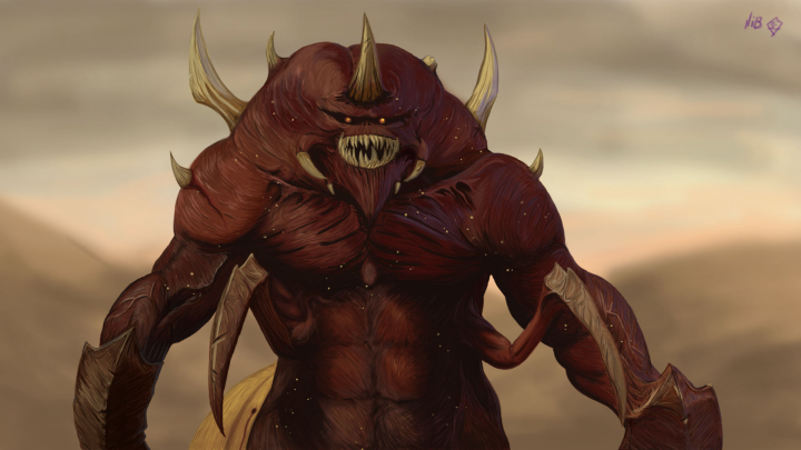 Арт на босса из игры Diablo2