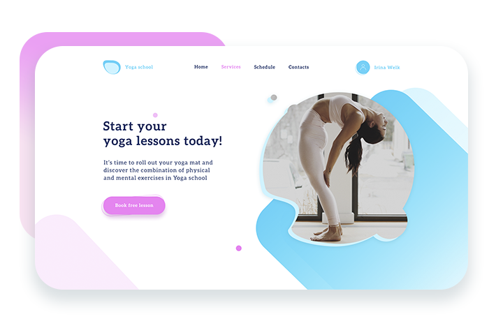 Дизайн сайта Yoga school