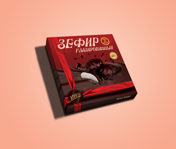 Упаковка глазированного зефира