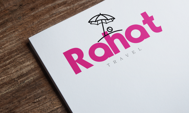 Вариант логотипа для тур агенства RAHAT travel