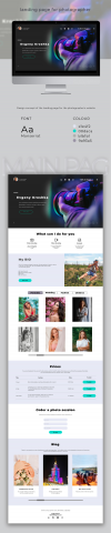 Website for a photographer - Сайт для фотографа