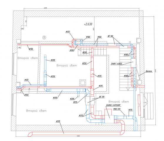 3D проект ВиК салона красоты в г. Москва