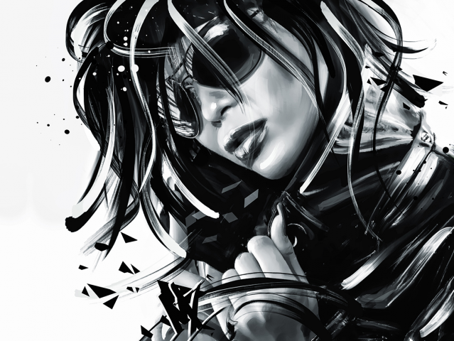 Velata (Fatalism Art) Black and white