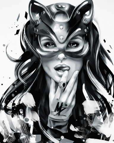 Catwoman (Fatalism Art) Black and white