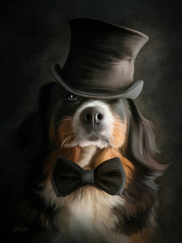 Jerry (Gentleman dog) цифровая живопись