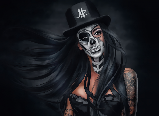 Santa Muerte (Digital art)