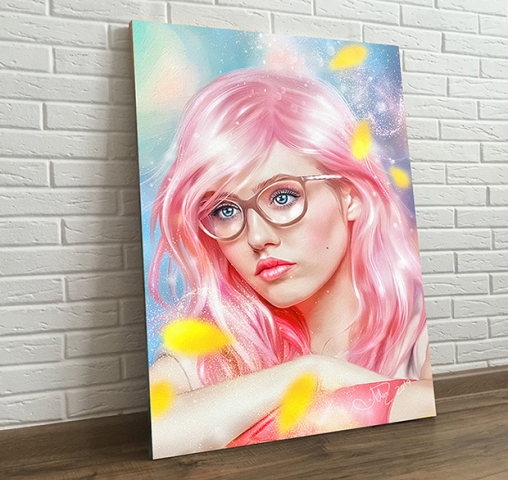 Pink girl (digital art)