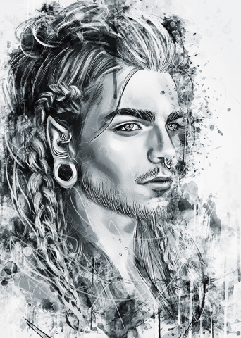 Elf Nils Kuiper (Ink style art)