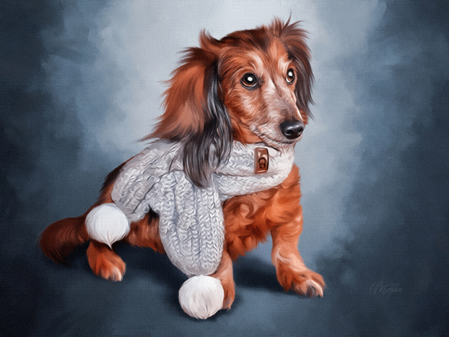 Digital Dog Oil (цифровой портрет)