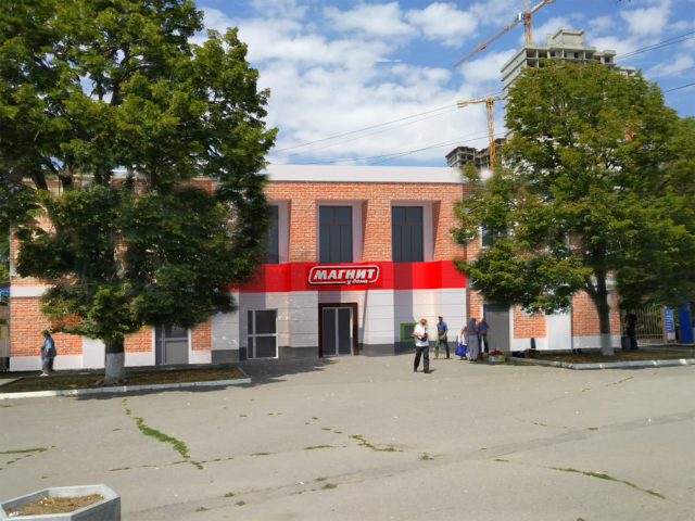 быстрый эскиз дизайна фасада здания