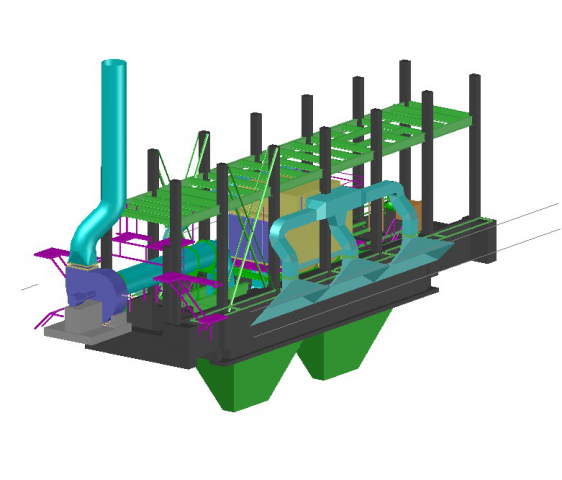 Система аспирации роторного вагоноопрокидывателя